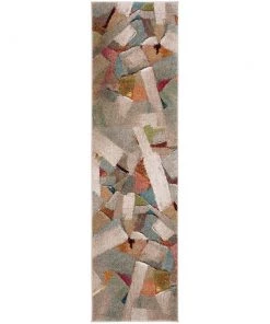 SAFAVIEH All Area Rugs And Runners Porcello Gennady Mid-Century Modern Abstract Rug