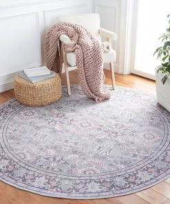 Safavieh All Area Rugs And Runners Serapi Arty Medallion Distressed Machine Washable Soft Rug
