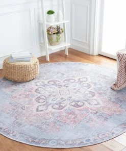 Safavieh All Area Rugs And Runners Serapi Asel Medallion Distressed Machine Washable Soft Rug