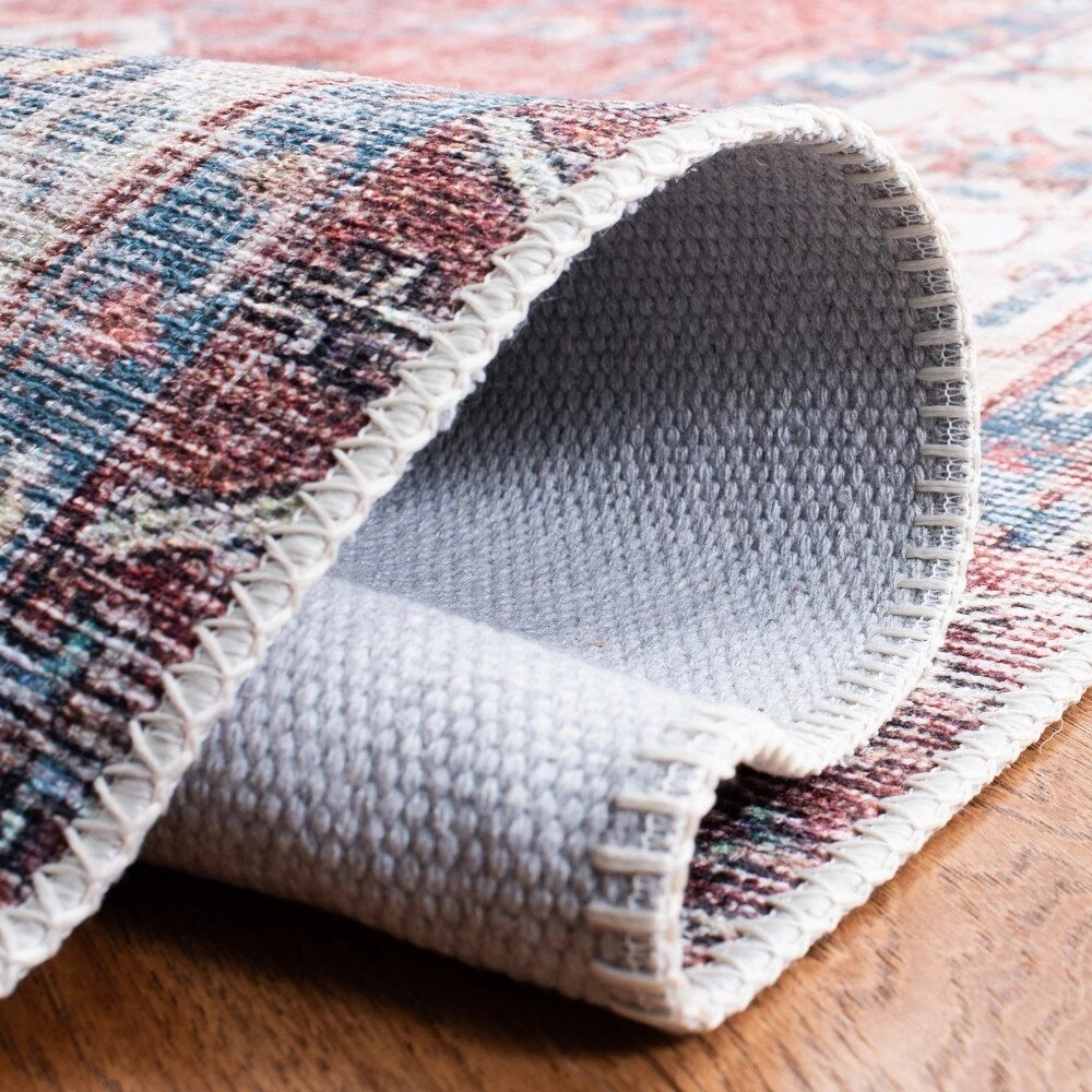 Safavieh Serapi Boushra Shabby Chic Distressed Machine Washable Soft Rug 5 Safavieh Serapi Boushra Shabby Chic Distressed Machine Washable Soft Rug