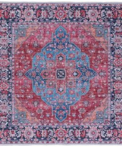 Safavieh Serapi Elen Medallion Distressed Machine Washable Soft Rug