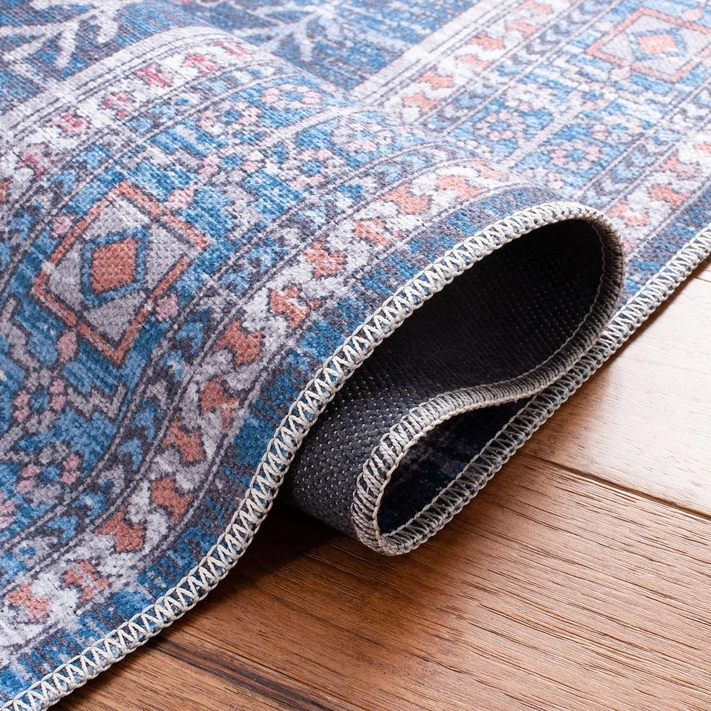 Safavieh Serapi Ernesa Shabby Chic Distressed Machine Washable Soft Rug 6 Safavieh Serapi Ernesa Shabby Chic Distressed Machine Washable Soft Rug