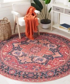 Safavieh Serapi Farnaz Medallion Distressed Machine Washable Soft Rug 14 Safavieh Serapi Farnaz Medallion Distressed Machine Washable Soft Rug