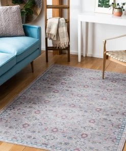 Safavieh Serapi Gerianne Medallion Distressed Machine Washable Rug