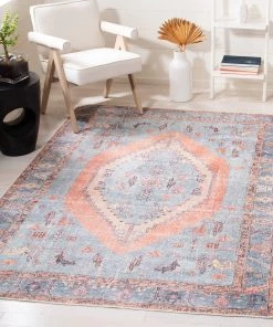 Safavieh Serapi Mrinal Shabby Chic Distressed Machine Washable Soft Rug