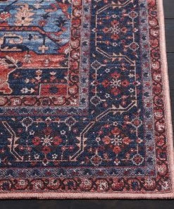 Safavieh Serapi Roelofje Medallion Distressed Machine Washable Soft Rug
