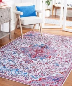 Safavieh Serapi Sayime Medallion Distressed Machine Washable Soft Rug All Area Rugs And Runners