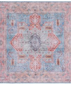 Safavieh All Area Rugs And Runners Serapi Yumika Medallion Distressed Machine Washable Soft Rug