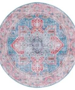 Safavieh All Area Rugs And Runners Serapi Yumika Medallion Distressed Machine Washable Soft Rug