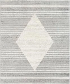 Well Woven Nordic Medallion Stripes Ivory Soft Area Rug All Area Rugs And Runners