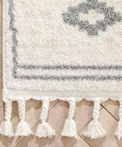 Well Woven All Area Rugs And Runners Moroccan Tribal Diamond Pattern Ivory Grey Area Rug