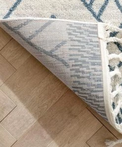 Well Woven All Area Rugs And Runners Moroccan Lattice Trellis Blue Ivory Soft Area Rug