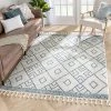 Well Woven All Area Rugs And Runners Moroccan Lattice Trellis Blue Ivory Soft Area Rug