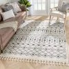 Well Woven Nordic Tribal Trellis Pattern Charcoal Ivory Soft Area Rug All Area Rugs And Runners