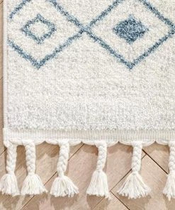 Well Woven Nordic Tribal Trellis Pattern Light Blue Ivory Soft Area Rug 9 Well Woven Nordic Tribal Trellis Pattern Light Blue Ivory Soft Area Rug