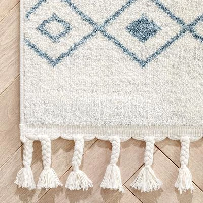 Well Woven Nordic Tribal Trellis Pattern Light Blue Ivory Soft Area Rug 3 Well Woven Nordic Tribal Trellis Pattern Light Blue Ivory Soft Area Rug