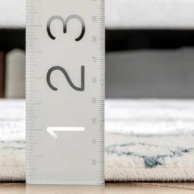 Well Woven Nordic Tribal Trellis Pattern Light Blue Ivory Soft Area Rug 6 Well Woven Nordic Tribal Trellis Pattern Light Blue Ivory Soft Area Rug