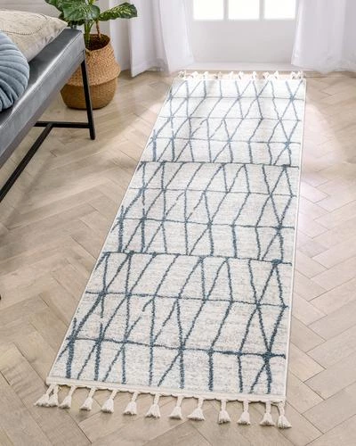 Well Woven Nordic Geometric Pattern Blue Ivory Area Rug All Area Rugs And Runners 6 Well Woven Nordic Geometric Pattern Blue Ivory Area Rug All Area Rugs And Runners