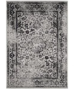 FAS All Area Rugs And Runners Vintage Distressed Grey/Gray / Black Area Rugs