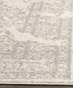 FAS Luxurious Vintage Ivory Silver Area Rugs