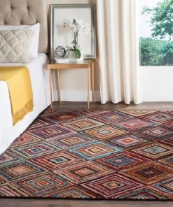 Safavieh Aruba Magdalene All Area Rugs And Runners Abstract Multi-color Diamond Pattern Area Rugs
