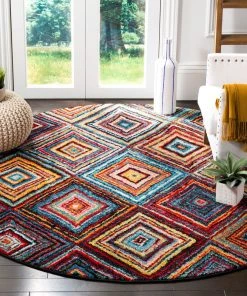 Safavieh Aruba Magdalene All Area Rugs And Runners Abstract Multi-color Diamond Pattern Area Rugs