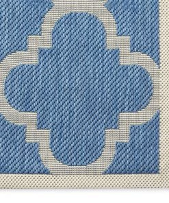 FAS Courtyard Blue/ Beige Indoor/ Outdoor Rug All Area Rugs And Runners
