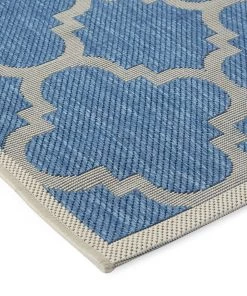 FAS Courtyard Blue/ Beige Indoor/ Outdoor Rug All Area Rugs And Runners