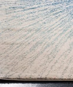 FAS Contemporary Burst Pattern Royal Ivory Soft Area Rugs