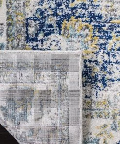 WRG All Area Rugs And Runners Vintage Ivory Blue Area Rug