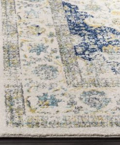 WRG All Area Rugs And Runners Vintage Ivory Blue Area Rug