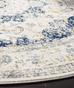 WRG All Area Rugs And Runners Vintage Ivory Blue Area Rug