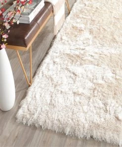FAS All Area Rugs And Runners Premium Handmade Silken Ivory Plush Shag Area Rug 19 FAS All Area Rugs And Runners Premium Handmade Silken Ivory Plush Shag Area Rug