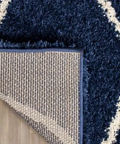 FAS All Area Rugs And Runners Moroccan Pattern Navy Ivory Plush Shag Area Rug 16 FAS All Area Rugs And Runners Moroccan Pattern Navy Ivory Plush Shag Area Rug