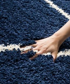 FAS All Area Rugs And Runners Moroccan Pattern Navy Ivory Plush Shag Area Rug 15 FAS All Area Rugs And Runners Moroccan Pattern Navy Ivory Plush Shag Area Rug
