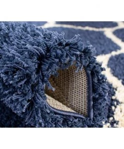 FAS All Area Rugs And Runners Moroccan Pattern Navy Ivory Plush Shag Area Rug 17 FAS All Area Rugs And Runners Moroccan Pattern Navy Ivory Plush Shag Area Rug