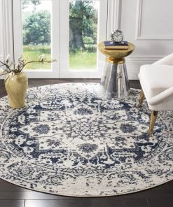 FAS All Area Rugs And Runners Contemporary Cream/ Navy Rugs