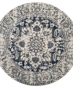 FAS All Area Rugs And Runners Contemporary Cream/ Navy Rugs