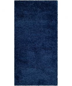 FAS Navy Soft Plush Shag Area Rug All Area Rugs And Runners