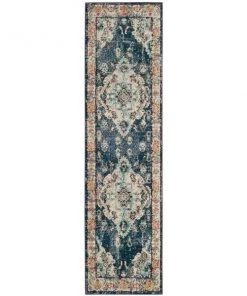 FAS Distressed Navy Light Blue Soft Area Rug 11 FAS Distressed Navy Light Blue Soft Area Rug