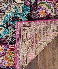 FAS Distressed Violet Light Blue Soft Area Rug