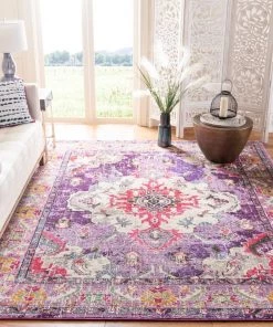 FAS Distressed Violet Fuchsia Soft Area Rug All Area Rugs And Runners