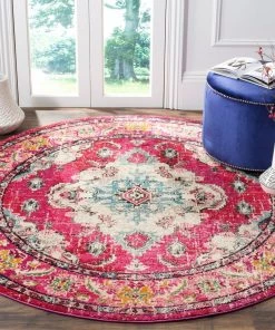 FAS All Area Rugs And Runners Distressed Pink Multi Blue Soft Area Rug
