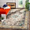 FAS All Area Rugs And Runners Distressed Grey Light Blue Soft Area Rug