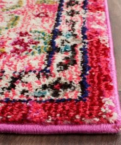 FAS All Area Rugs And Runners Distressed Pink Multi Blue Soft Area Rug