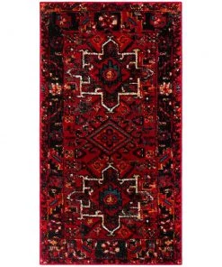 FAS Vintage Southwest Red Multi Soft Area Rug - Multiple Sizes