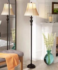 Modern Rugs And Decor Traditional Resin Base 62 Inch Floor Lamp Home Décor