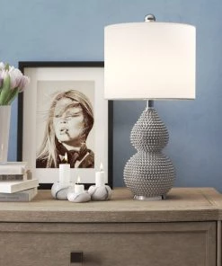 Modern Rugs And Decor Chrome 20" Table Lamp Home Décor