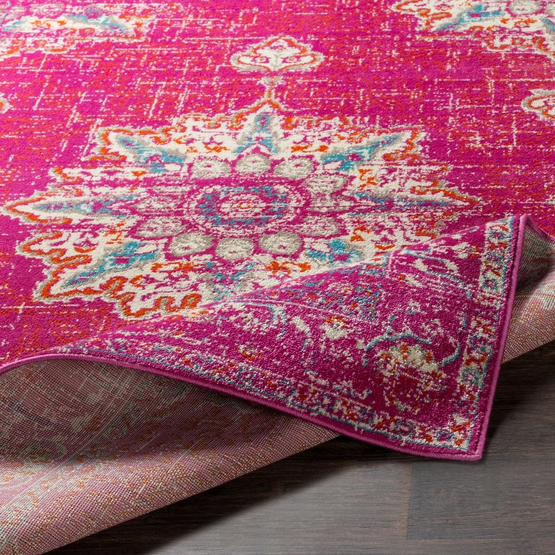 Sheridan Traditional Navy All Area Rugs And Runners Traditional Medallion Distressed Fuchsia Area Rug 3 Sheridan Traditional Navy All Area Rugs And Runners Traditional Medallion Distressed Fuchsia Area Rug