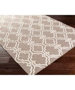 Silver Orchid Dione Micro-Looped Moroccan Trellis Cotton Soft Area Rug All Area Rugs And Runners